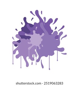 Purple Paint Splash - Single Vector
