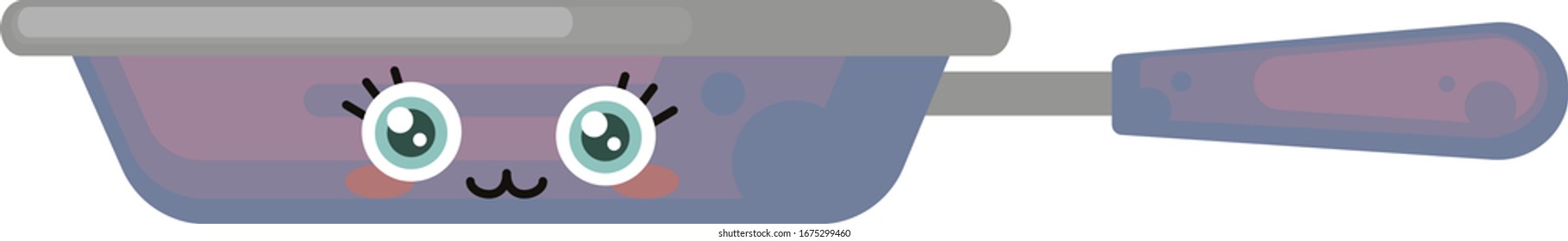 Pan púrpura, ilustración, vector sobre fondo blanco.