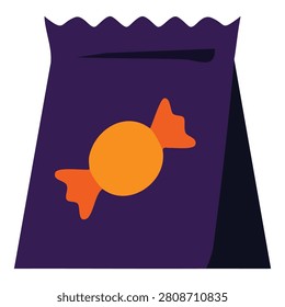 Purple paper bag and