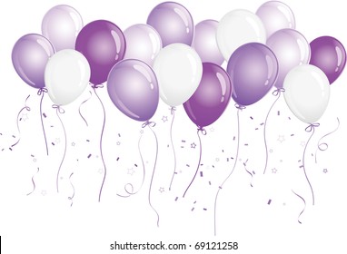 Purple Party Balloons