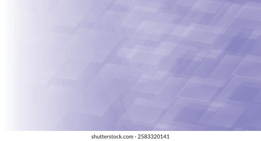 Purple pastel medical and tech background with hexagon pattern and bright sparkles. Realistic vector abstract bg with honeycomb geometric transparan abstract modern simple