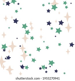 Purple Pastel White Blue New Year Background. Magic Santa Christmas Sky Winter Ornament. Emerald Four-pointed Stars Pink Dark Design Pic. Green Print Holiday Night Mystery Color Composition.