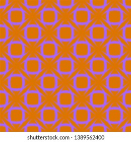 Purple pattern on brown background. Seamless pattern. Abstract vector background.