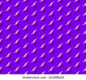 purple pattern with yellow thunderbolts