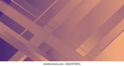 Fondo púrpura del melocotón con el elemento moderno abstracto de las Formas geométricas del rectángulo de la caja para el Anuncio, el diseño de la presentación y el volante