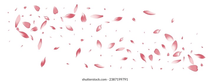 Purple Peach Petal Vector White Background. White Wallpaper Sakura Petal Texture. Rose Petal Floor Pattern. Modern Lotus Petal Product.