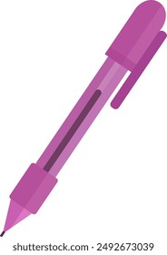 A purple pen ready to accompany your study days. The bright colors add enthusiasm and creativity in recording each lesson.