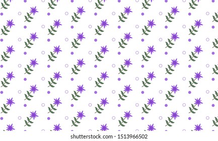 Purple Peony Flower with Circle Pattern Background