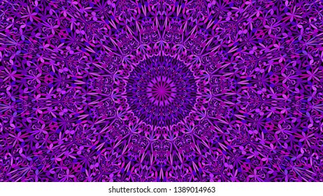 Purple petal garden mandala wallpaper - tribal abstract vector meditation background graphic
