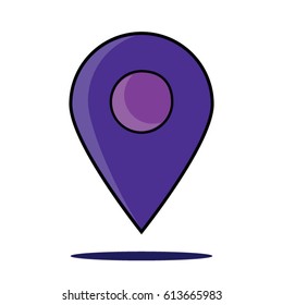 purple pin point