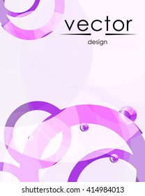 purple and pink abstract background from round geometric shapes