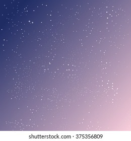 Purple and Pink abstract background. Starry Night Sky vector illustration. Cosmic back.
