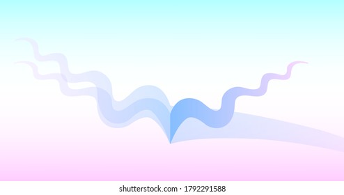 Purple pink abstract pattern background with copy space, Wave Abstract Background. For Design Flyer, Banner, Landing Page. Vector Illustration with Color Gradient