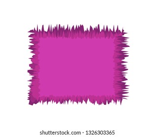 Purple pink abstract shape vector frame