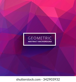 Purple Pink Abstract Triangle Background