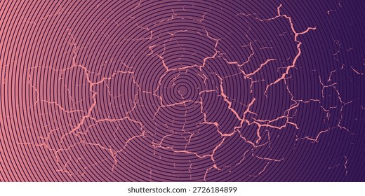 un fondo púrpura y rosa con un diseño circular, efecto de huella digital, fondo de textura grunge, Eps 10