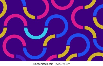 Purple pink and blue abstract geometric background Modern shape dot style vector design