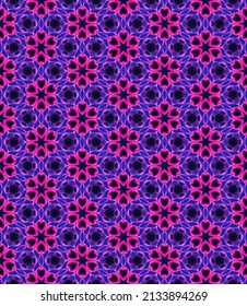 Purple, pink, blue and black color seamless pattern texture and template. Multicolored. Colorful ornamental graphic design. Colored mosaic ornaments. Vector illustration. EPS10.