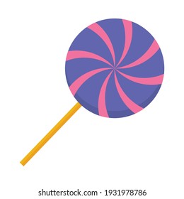 purple and pink candy lollipop