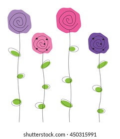 Purple and Pink Flowers