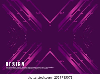Purple, Purple pink gradient vector texture with abstract lines. Smart illustration in abstract style with gradient lines. Simple template for your design.