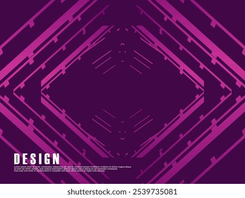 Purple, Purple pink gradient vector texture with abstract lines. Smart illustration in abstract style with gradient lines. Simple template for your design.