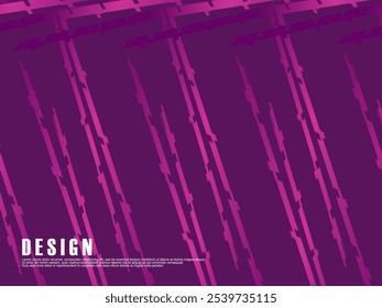 Purple, Purple pink gradient vector texture with abstract lines. Smart illustration in abstract style with gradient lines. Simple template for your design.