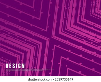 Purple, Purple pink gradient vector texture with abstract lines. Smart illustration in abstract style with gradient lines. Simple template for your design.
