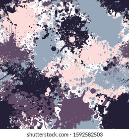 purple, pink and grey spots