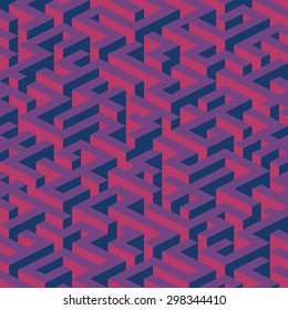 Purple and pink maze. Vector illustration