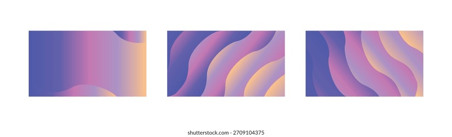 Purple pink peach gradient stripe backgrounds with soft pastel waves and elegant smooth flow, perfect for branding, posters, digital artwork, and minimal modern design