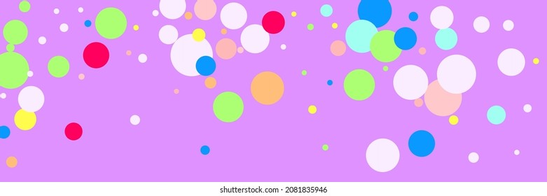 Purple Pink Play Dark Blue Pattern. Rainbow Bright Violet Kids Yellow Indigo Design Pic. Beige Bordo Children Green White Background. Red Circles Vibrant Color Pastel Multicolor Textile.