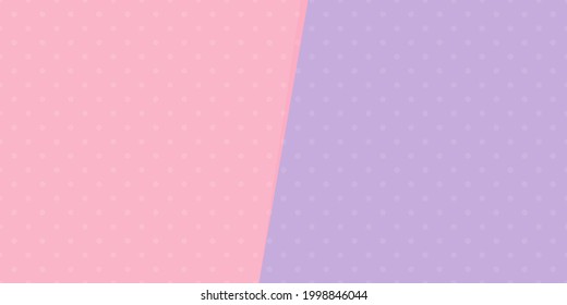 Purple And Pink Polka Do Background. Design For Web Banner, Cover Template