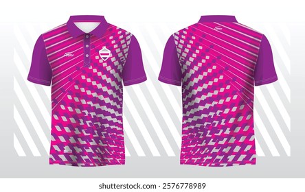 purple and pink polo sport sublimation jersey template