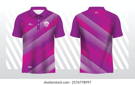 purple and pink polo sport sublimation jersey template