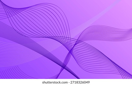 purple pink smooth lines wave curve with soft gradient abstract background