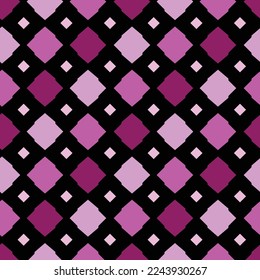 purple and pink and soft pink pattern with black background, multi color rectangle pattern , seamless pattern design for print or background