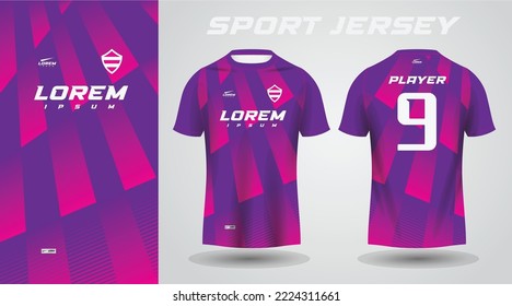 purple pink sport jersey design