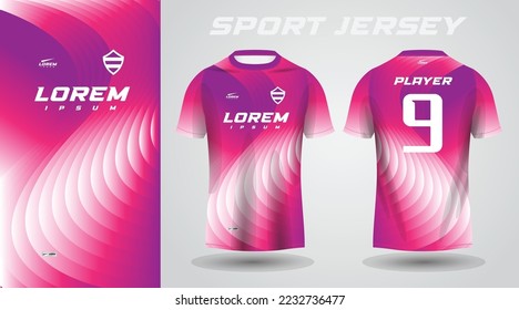 purple pink sport jersey design