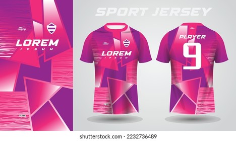 purple pink sport jersey design