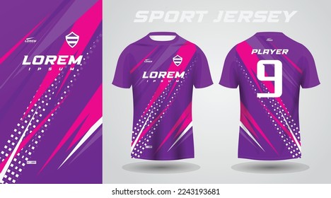 purple pink sport jersey design