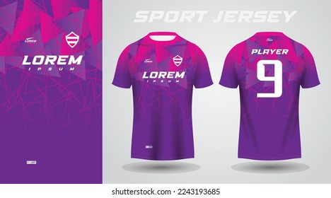 purple pink sport jersey design