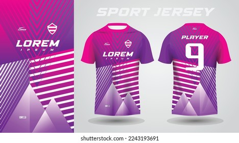 purple pink sport jersey design