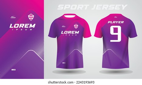 purple pink sport jersey design