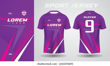 purple pink sport jersey design