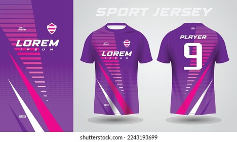 purple pink sport jersey design