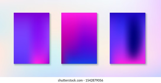 Purple Pink Turquoise Blue Gradient Shiny Stock Vector (Royalty Free ...