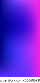 Purple, Pink, Turquoise, Blue Gradient Shiny Vector Background. Dreamy Neon Bright Trendy Wallpaper. Iridescent Gradient Overlay Vibrant Unfocused Cover.  Vertical Slim Screen Size Funky Gradient.