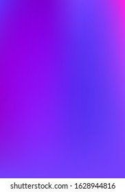 Purple, Pink, Turquoise, Blue Gradient Shiny Vector Background. Fluid Neon Bright Trendy Wallpaper. Pearlescent Gradient Overlay Vibrant Defocused Cover.  Vertical A4 Letter Funky Gradient Overlay.