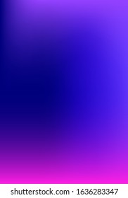 Purple, Pink, Turquoise, Blue Gradient Shiny Vector Background. Fluorescent Gradient Overlay Vibrant Defocused Cover.  Dreamy Neon Bright Trendy Wallpaper. Vertical A4 Letter Funky Gradient Overlay.
